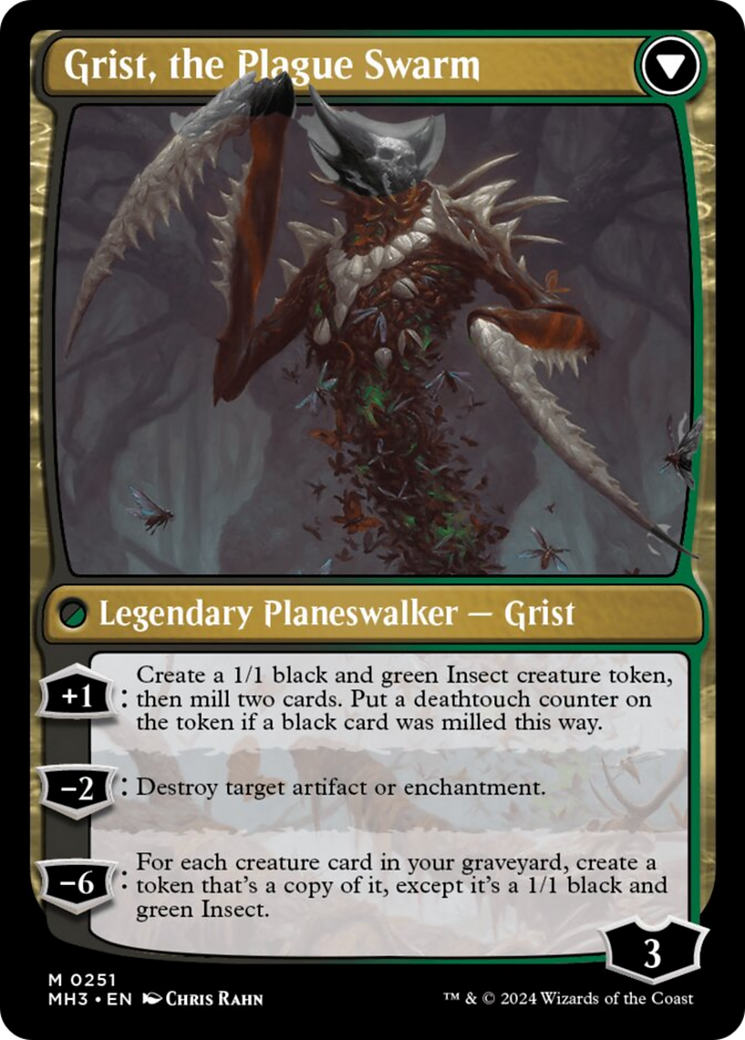 Grist, Voracious Larva // Grist, the Plague Swarm [Modern Horizons 3] | Good Games Adelaide SA