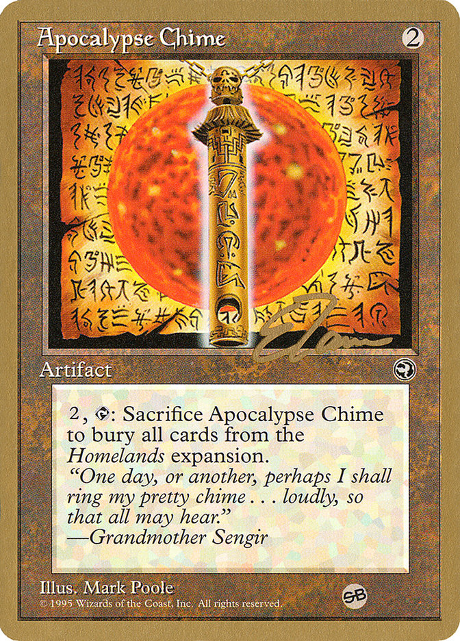Apocalypse Chime (Eric Tam) (SB) [Pro Tour Collector Set] | Good Games Adelaide SA