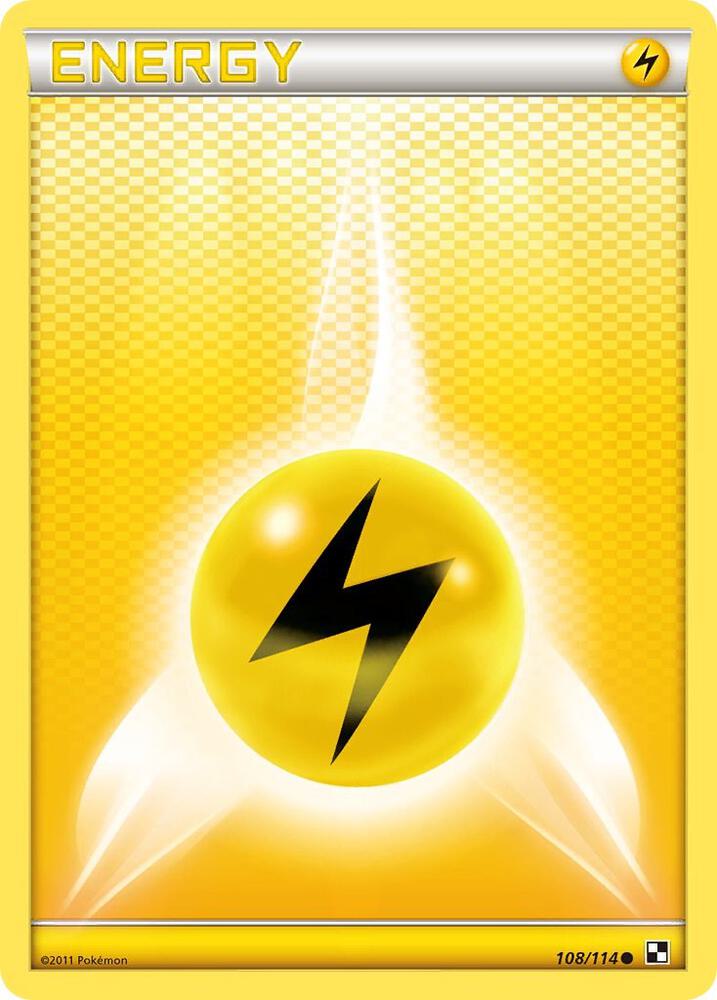 Lightning Energy 108/114 (Black and White)  | Good Games Adelaide SA