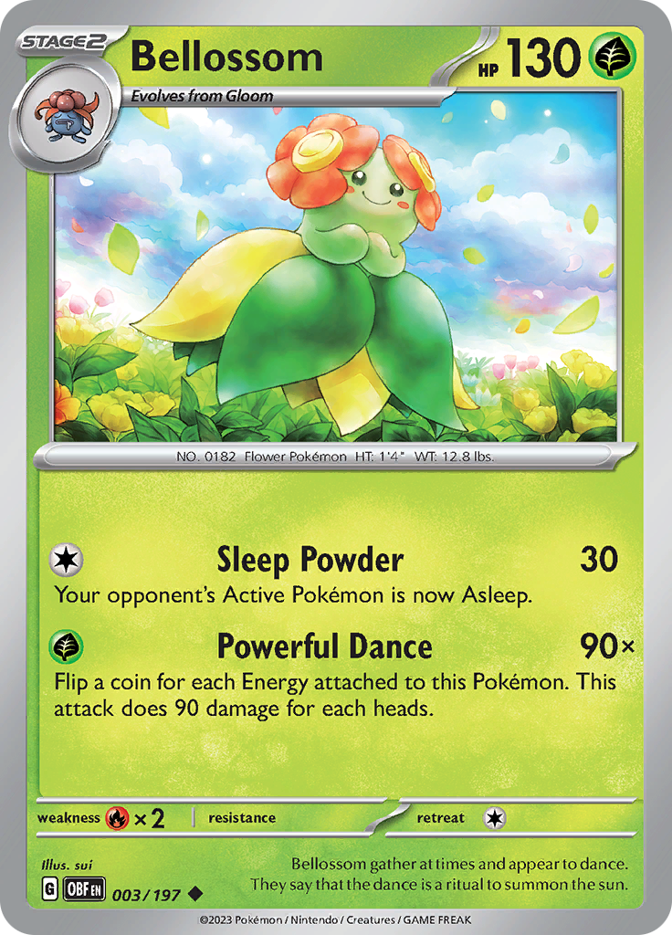 Bellossom (003/197) [Scarlet & Violet: Obsidian Flames] | Good Games Adelaide SA