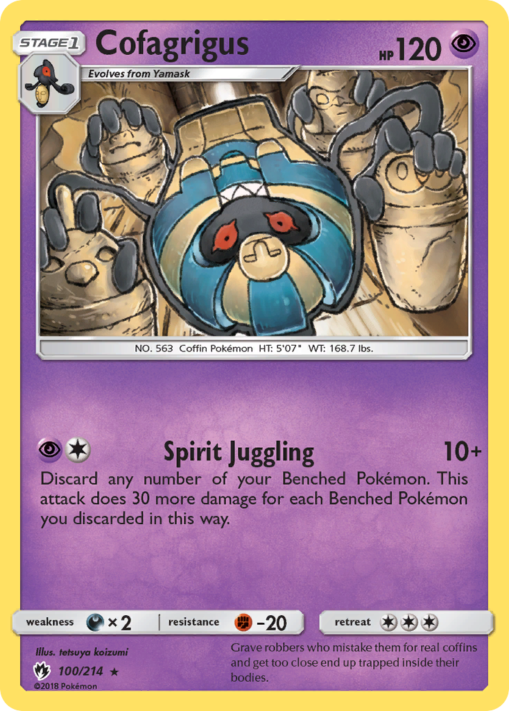 Cofagrigus (100/214) [Sun & Moon: Lost Thunder] | Good Games Adelaide SA