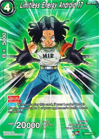 Limitless Energy Android 17 [EX03-17] | Good Games Adelaide SA