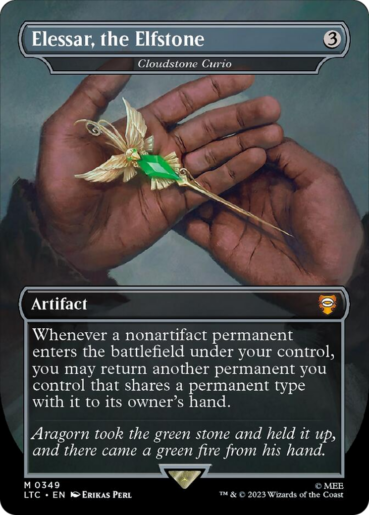 Elessar, the Elfstone - Cloudstone Curio (Borderless) [The Lord of the Rings: Tales of Middle-Earth Commander] | Good Games Adelaide SA