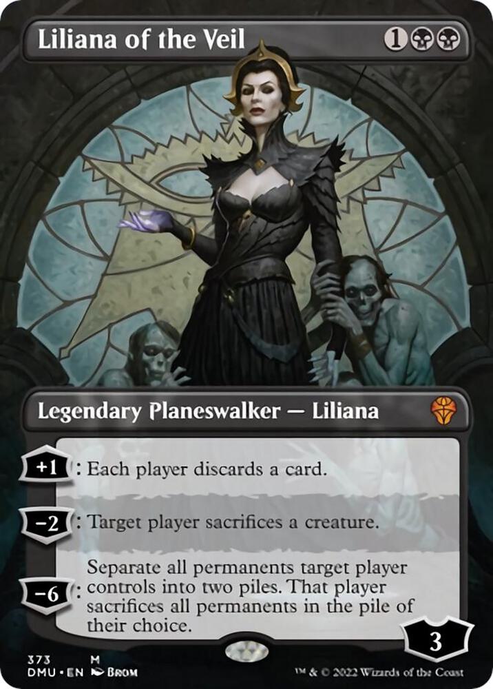 Liliana of the Veil Borderless 373 (Dominaria United)  - Foil | Good Games Adelaide SA