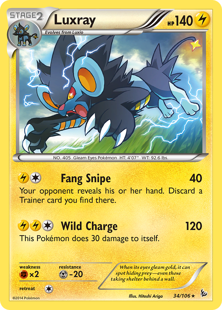 Luxray (34/106) [XY: Flashfire] | Good Games Adelaide SA