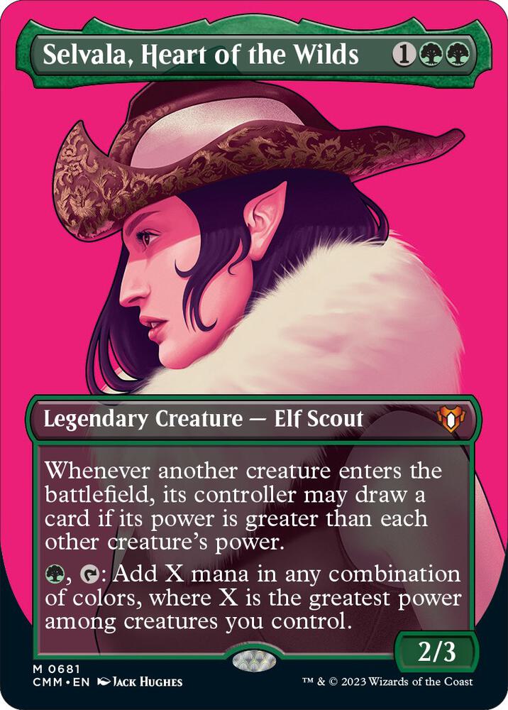 Selvala, Heart of the Wilds 681 (Commander Masters)  - Borderless | Good Games Adelaide SA