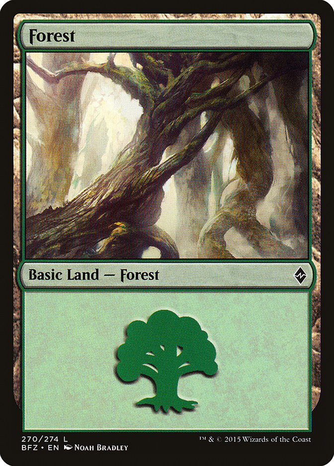 Forest (270) [Battle for Zendikar] | Good Games Adelaide SA