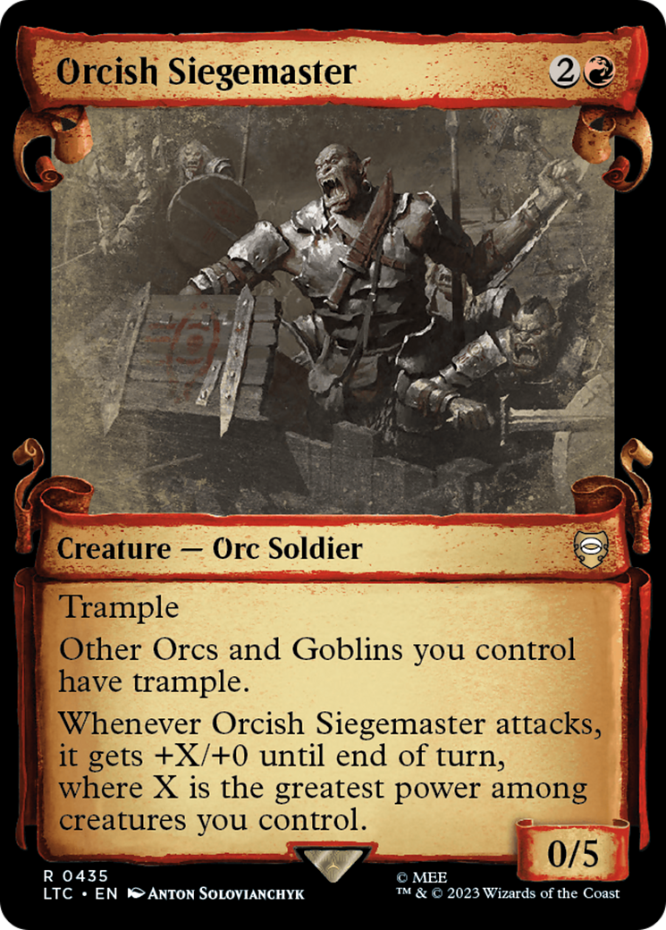 Orcish Siegemaster [The Lord of the Rings: Tales of Middle-Earth Commander Showcase Scrolls] | Good Games Adelaide SA