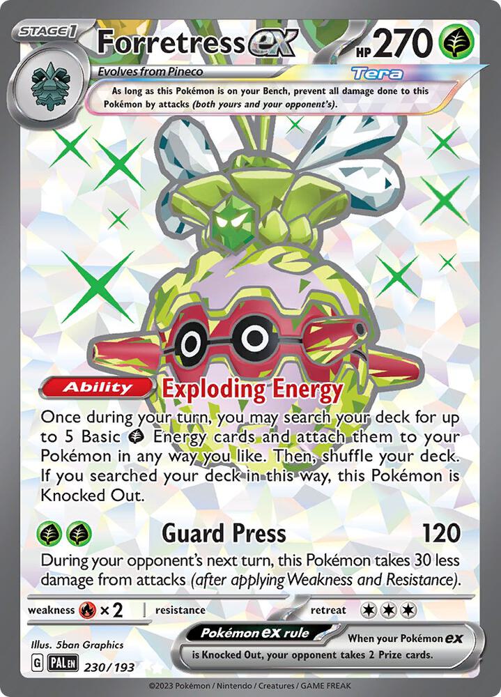 Forretress ex 230/193 (SV02: Paldea Evolved)  - Holofoil | Good Games Adelaide SA