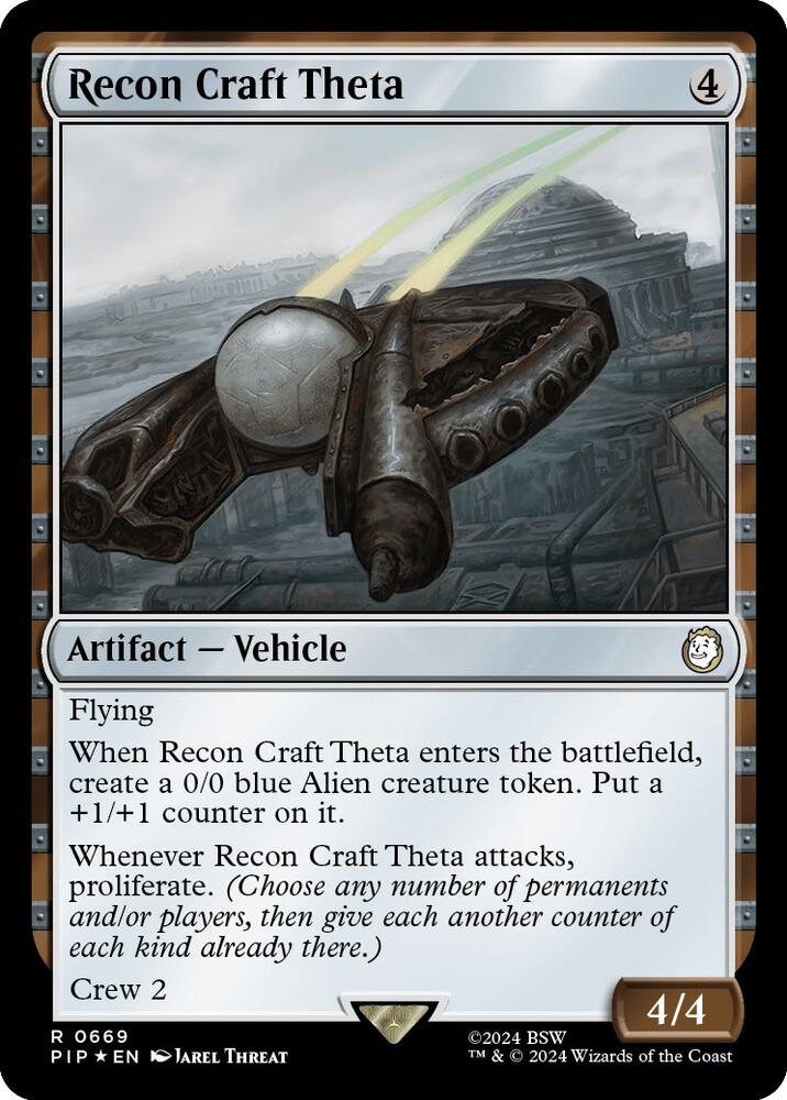 Recon Craft Theta 669 (Universes Beyond: Fallout)  - Foil | Good Games Adelaide SA