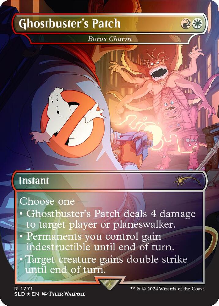 Ghostbusters Patch Boros Charm Rainbow Foil 1771 (Secret Lair Drop Series)  - Foil | Good Games Adelaide SA