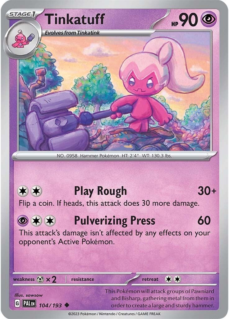 Tinkatuff (104/193) [Scarlet & Violet: Paldea Evolved] | Good Games Adelaide SA