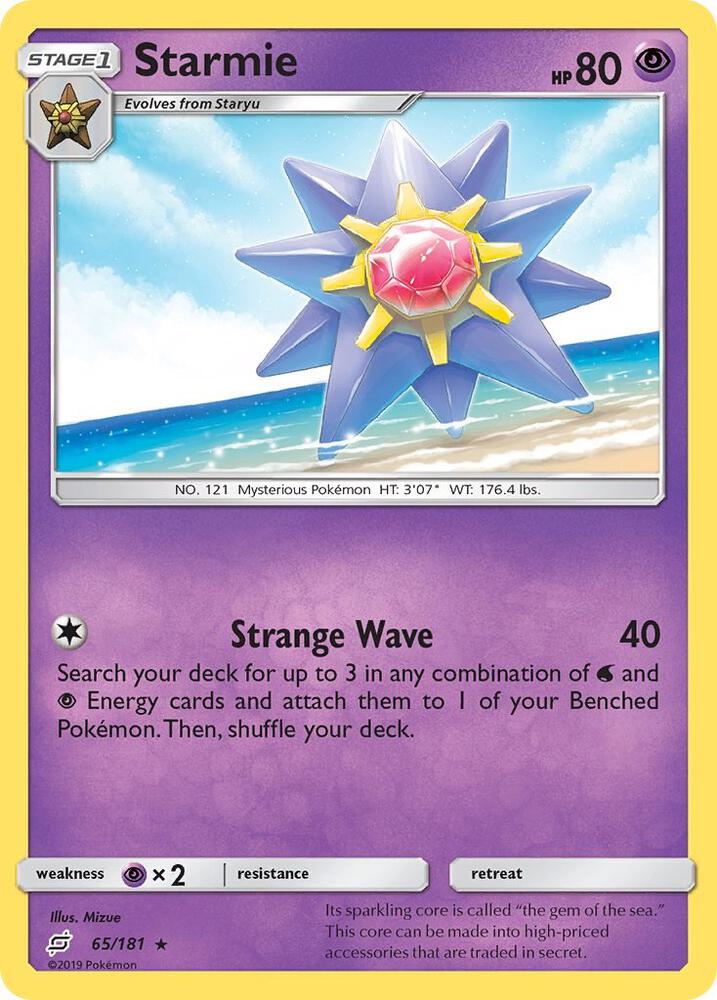 Starmie 65/181 (SM - Team Up)  | Good Games Adelaide SA