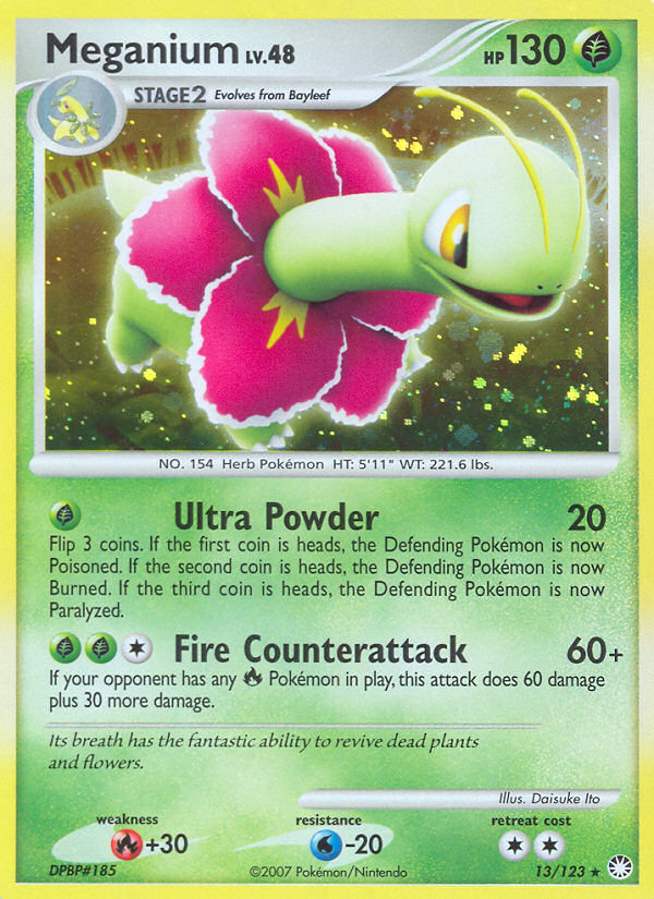 Meganium (13/123) [Diamond & Pearl: Mysterious Treasures] | Good Games Adelaide SA