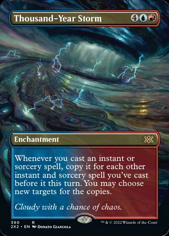 Thousand-Year Storm (Borderless Alternate Art) [Double Masters 2022] | Good Games Adelaide SA