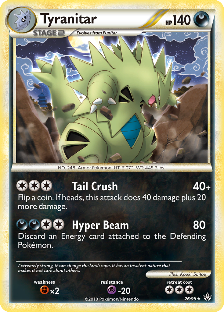 Tyranitar (26/95) [HeartGold & SoulSilver: Unleashed] | Good Games Adelaide SA