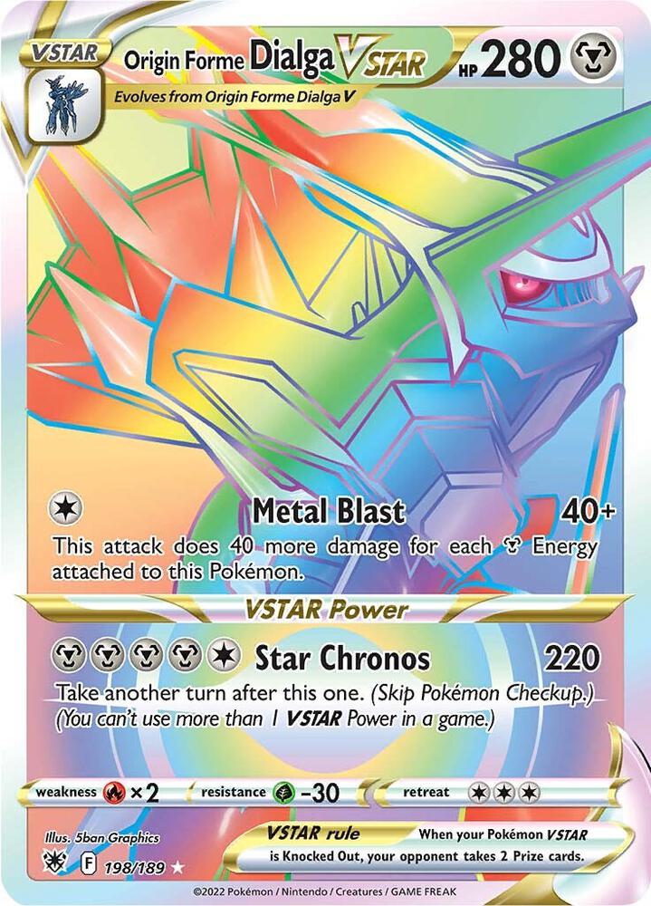 Origin Forme Dialga VSTAR 198 189 Secret 198/189 (SWSH10: Astral Radiance)  - Holofoil | Good Games Adelaide SA