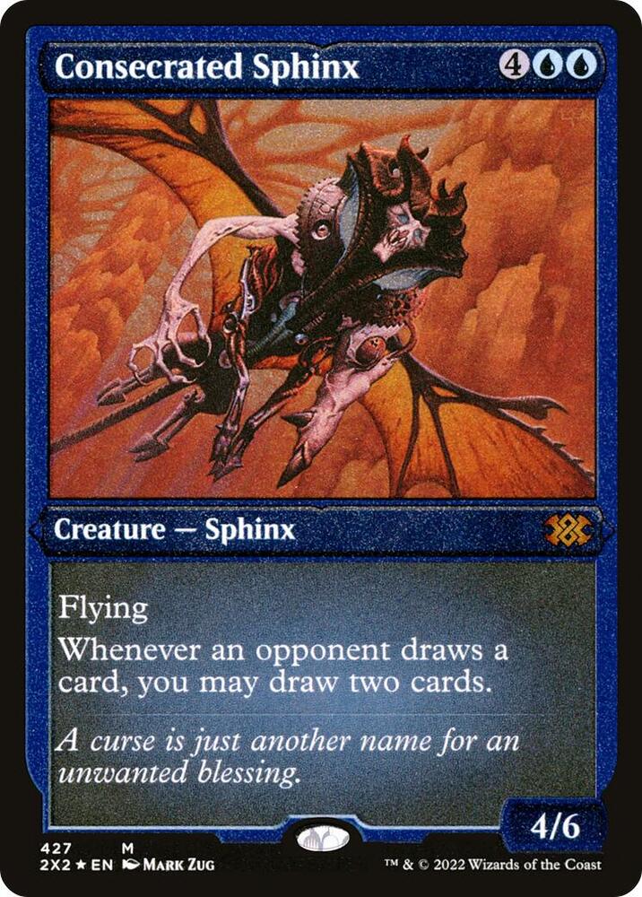 Consecrated Sphinx Foil Etched 427 (Double Masters 2022)  - Foil | Good Games Adelaide SA