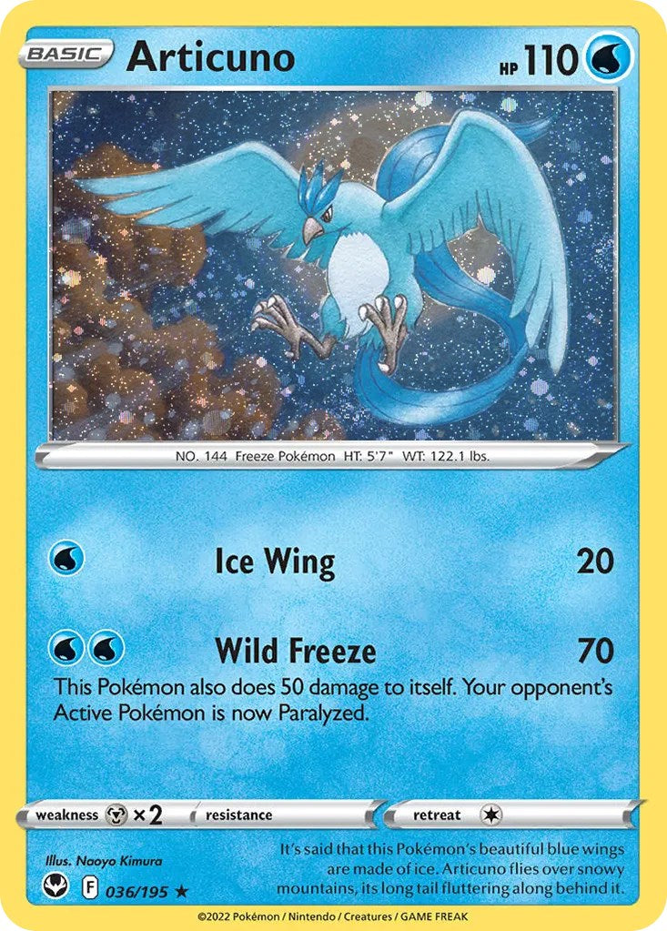 Articuno (036/195) (Cosmos Holo) [Sword & Shield: Base Set] | Good Games Adelaide SA