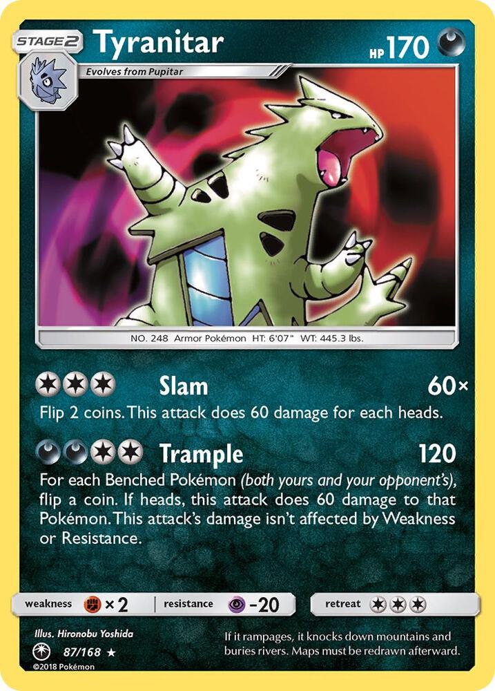 Tyranitar 87/168 (SM - Celestial Storm)  - Holofoil | Good Games Adelaide SA