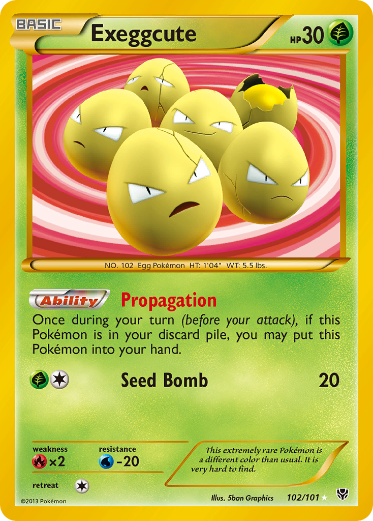 Exeggcute (102/101) [Black & White: Plasma Blast] | Good Games Adelaide SA