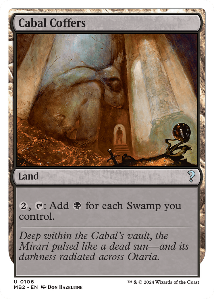 Cabal Coffers (White Border) [Mystery Booster 2] | Good Games Adelaide SA