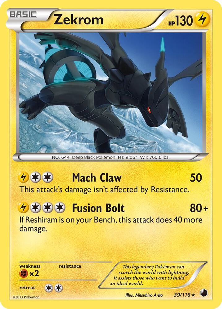 Zekrom 39/116 (Plasma Freeze)  - Holofoil | Good Games Adelaide SA