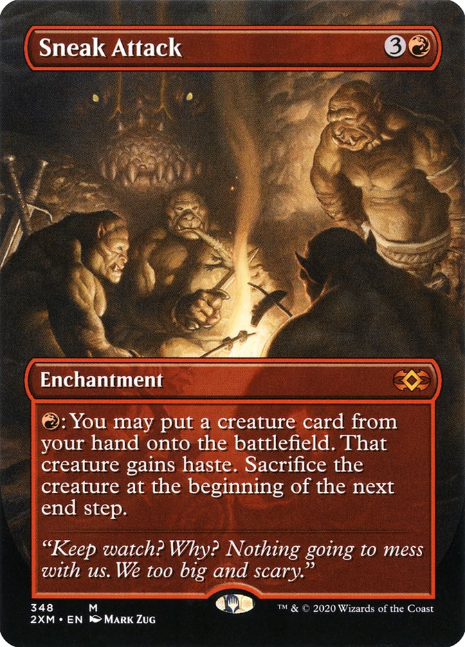 Sneak Attack (Borderless) [Double Masters] | Good Games Adelaide SA