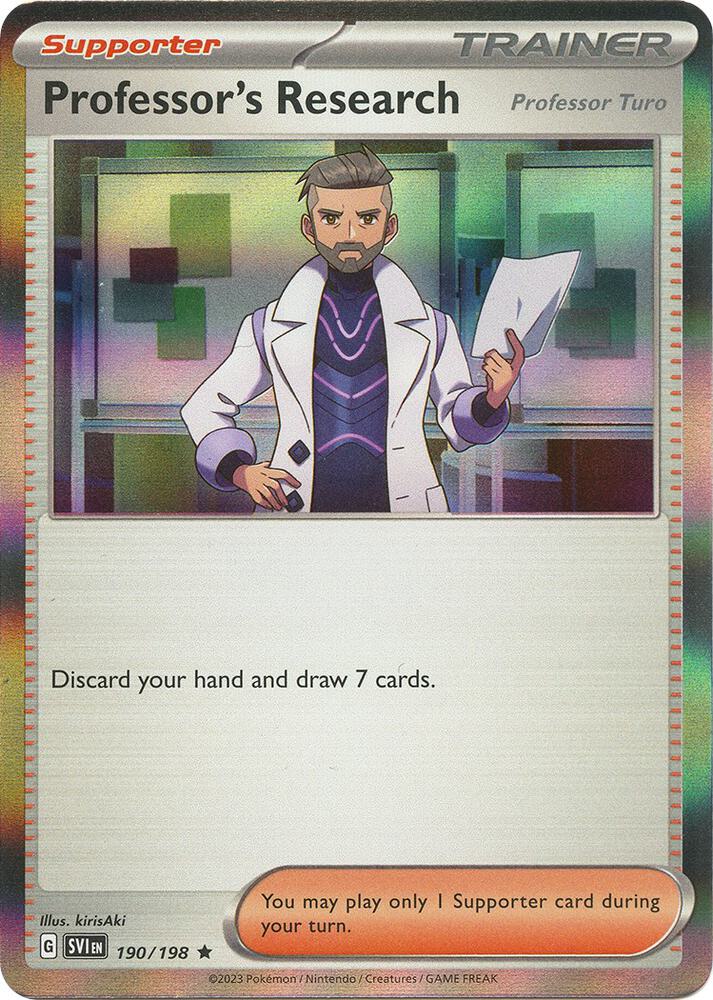 Professor's Research 190/198 (SV01: Scarlet & Violet Base Set)  - Holofoil | Good Games Adelaide SA
