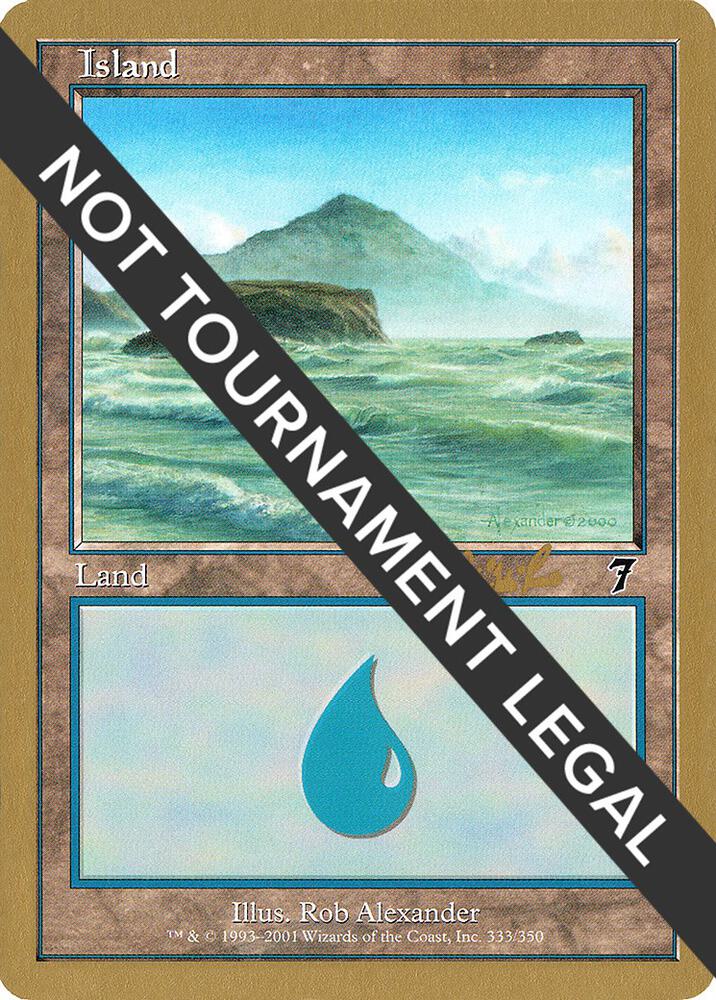 Island 333 2002 Carlos Romao 7ED  (World Championship Decks)  | Good Games Adelaide SA