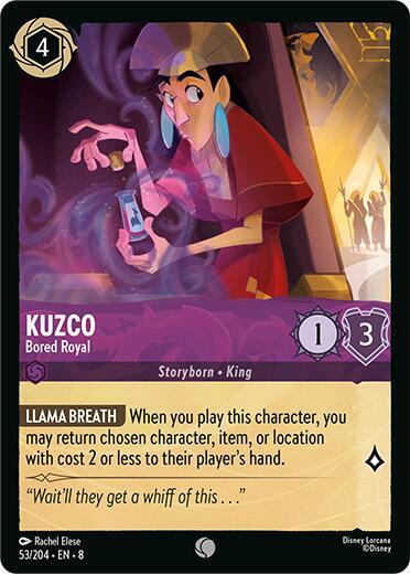 Kuzco Bored Royal 53/204 (Reign of Jafar)  - Cold Foil | Good Games Adelaide SA