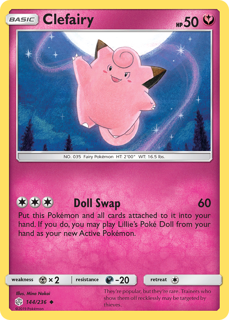 Clefairy (144/236) [Sun & Moon: Cosmic Eclipse] | Good Games Adelaide SA
