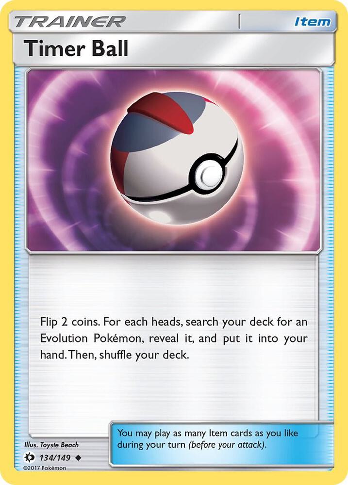 Timer Ball 134/149 (SM Base Set)  | Good Games Adelaide SA