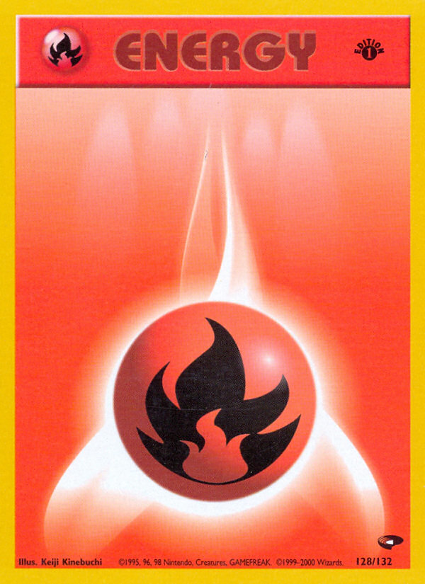 Fire Energy (128/132) [Gym Challenge 1st Edition] | Good Games Adelaide SA