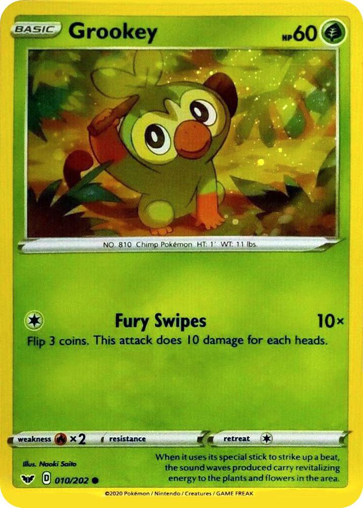 Grookey 010 202 Cosmos Holo 010/202 (Blister Exclusives)  - Holofoil | Good Games Adelaide SA