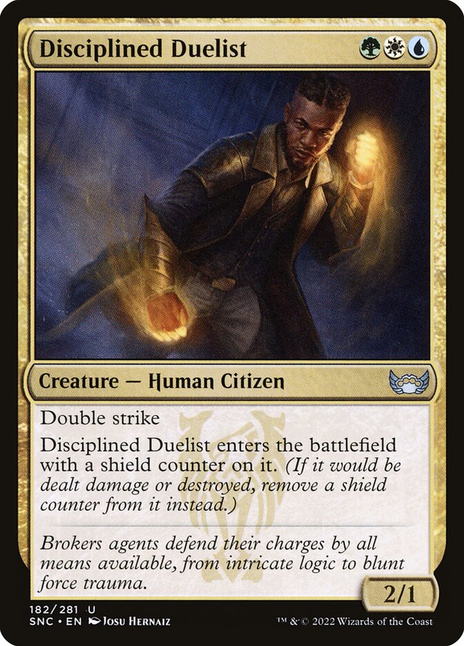 Disciplined Duelist 182 (Streets of New Capenna)  - Foil | Good Games Adelaide SA