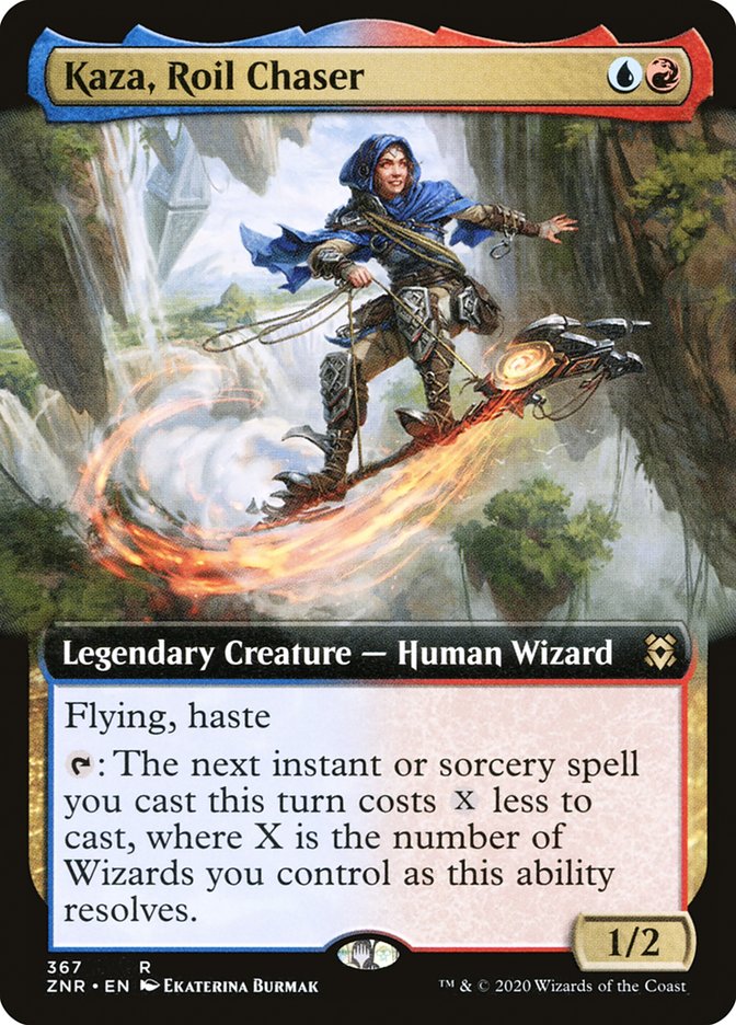 Kaza, Roil Chaser (Extended Art) [Zendikar Rising] | Good Games Adelaide SA