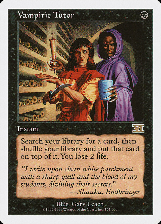 Vampiric Tutor [Classic Sixth Edition] | Good Games Adelaide SA