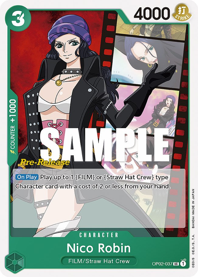 Nico Robin [Paramount War Pre-Release Cards] | Good Games Adelaide SA