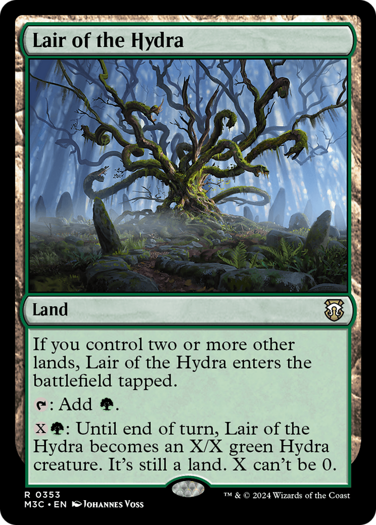 Lair of the Hydra (Ripple Foil) [Modern Horizons 3 Commander] | Good Games Adelaide SA