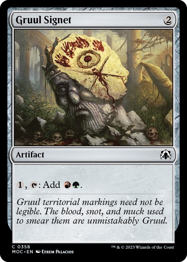 Gruul Signet 358 (Commander: March of the Machine)  | Good Games Adelaide SA