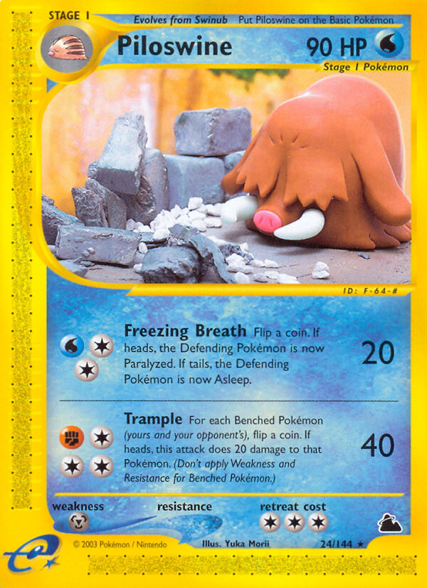 Piloswine (24/144) [Skyridge] | Good Games Adelaide SA