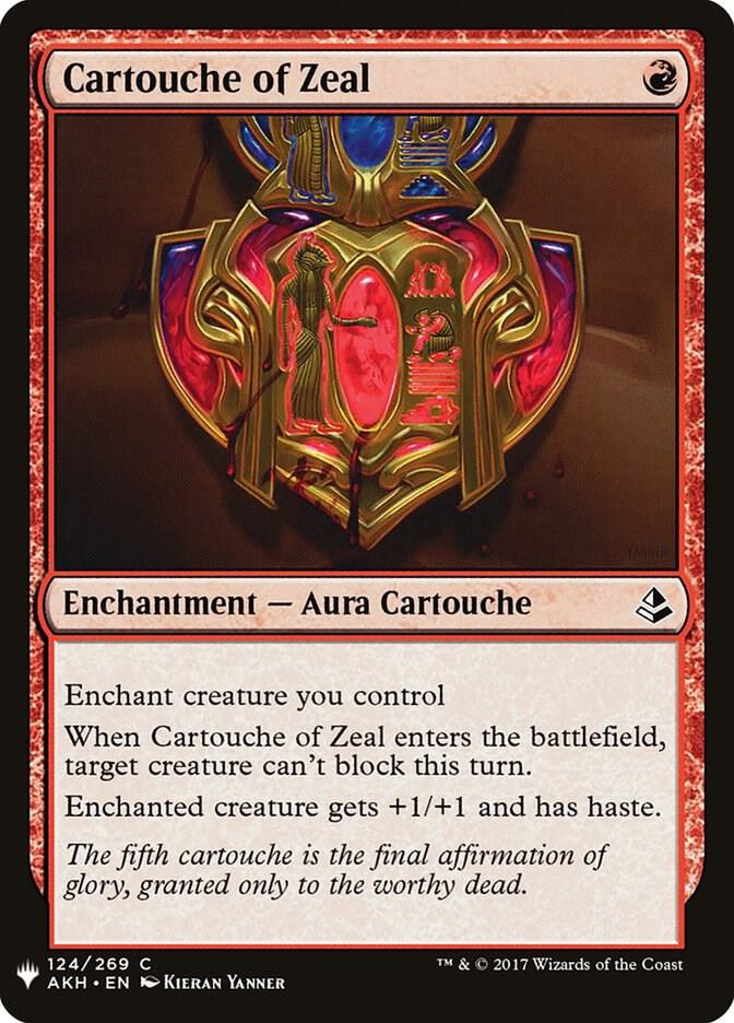 Cartouche of Zeal 124 (The List Reprints)  | Good Games Adelaide SA