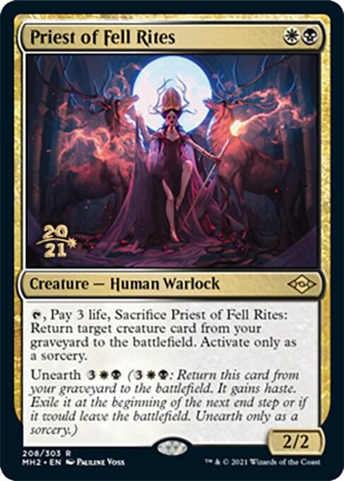 Priest of Fell Rites 208 (Prerelease Cards)  - Foil | Good Games Adelaide SA