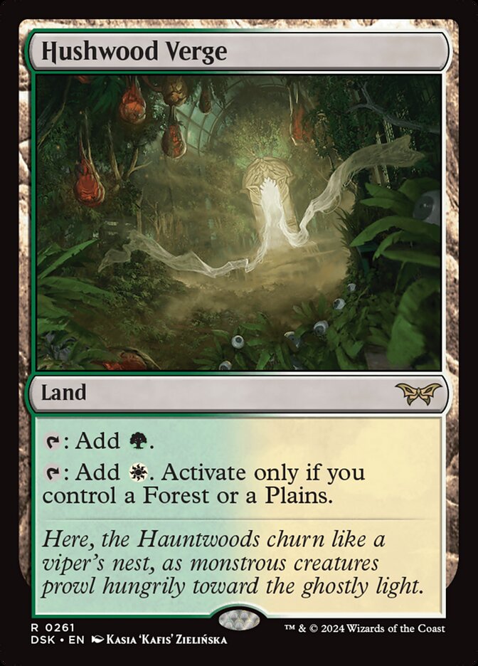Hushwood Verge 261 (Duskmourn: House of Horror)  - Foil | Good Games Adelaide SA