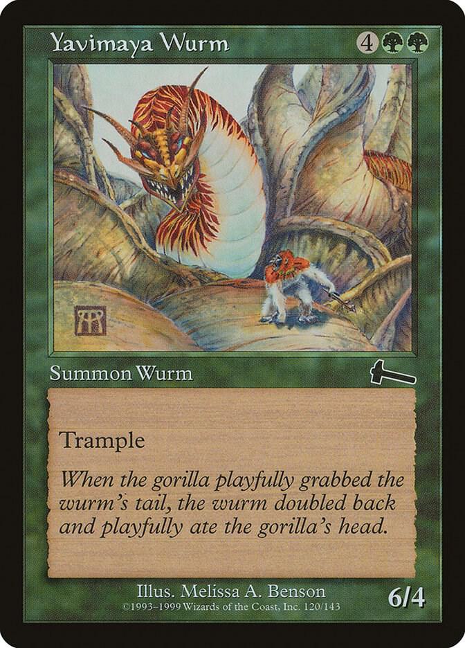 Yavimaya Wurm 120 (Urza's Legacy)  | Good Games Adelaide SA