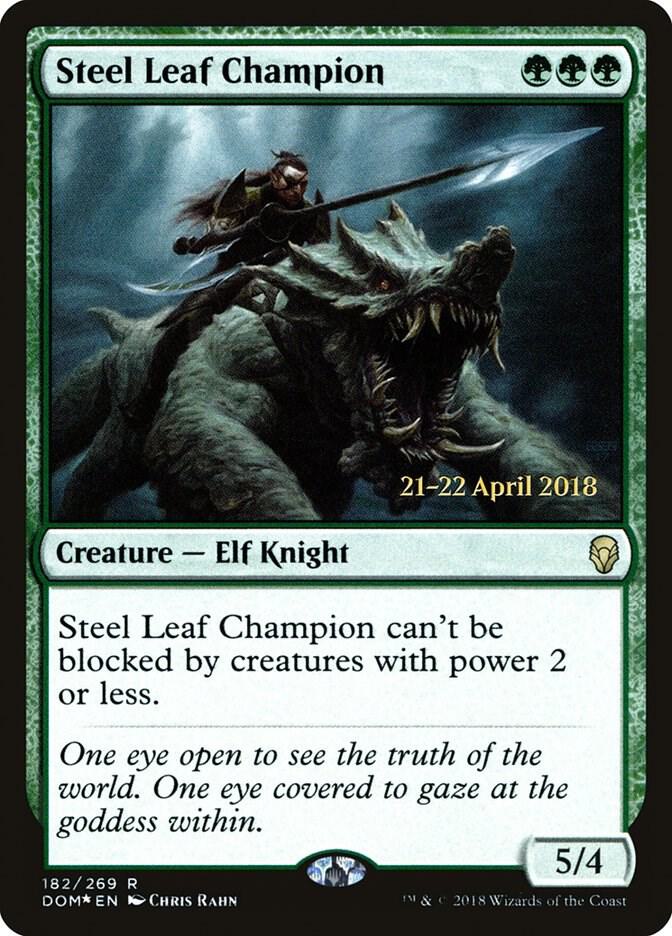 Steel Leaf Champion 182 (Prerelease Cards)  - Foil | Good Games Adelaide SA