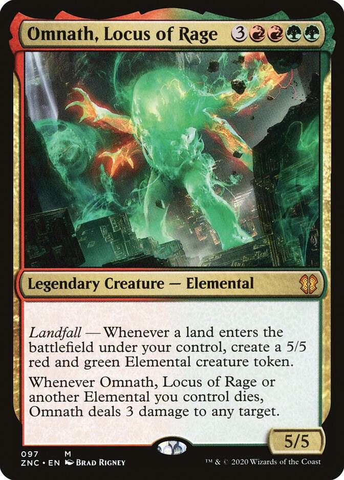 Omnath, Locus of Rage 97 (Commander: Zendikar Rising)  | Good Games Adelaide SA
