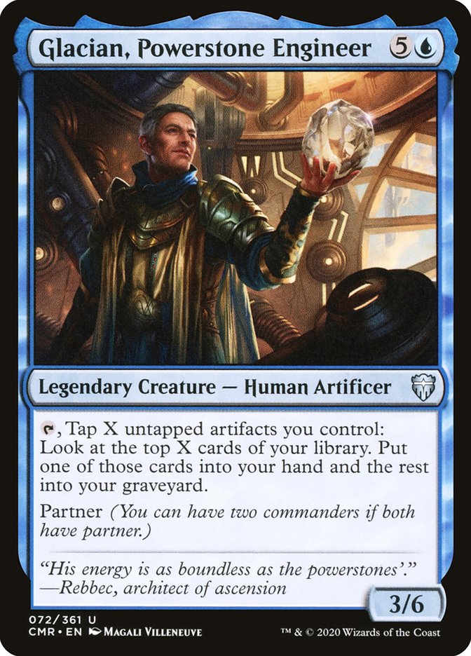 Glacian, Powerstone Engineer 72 (Commander Legends)  - Foil | Good Games Adelaide SA