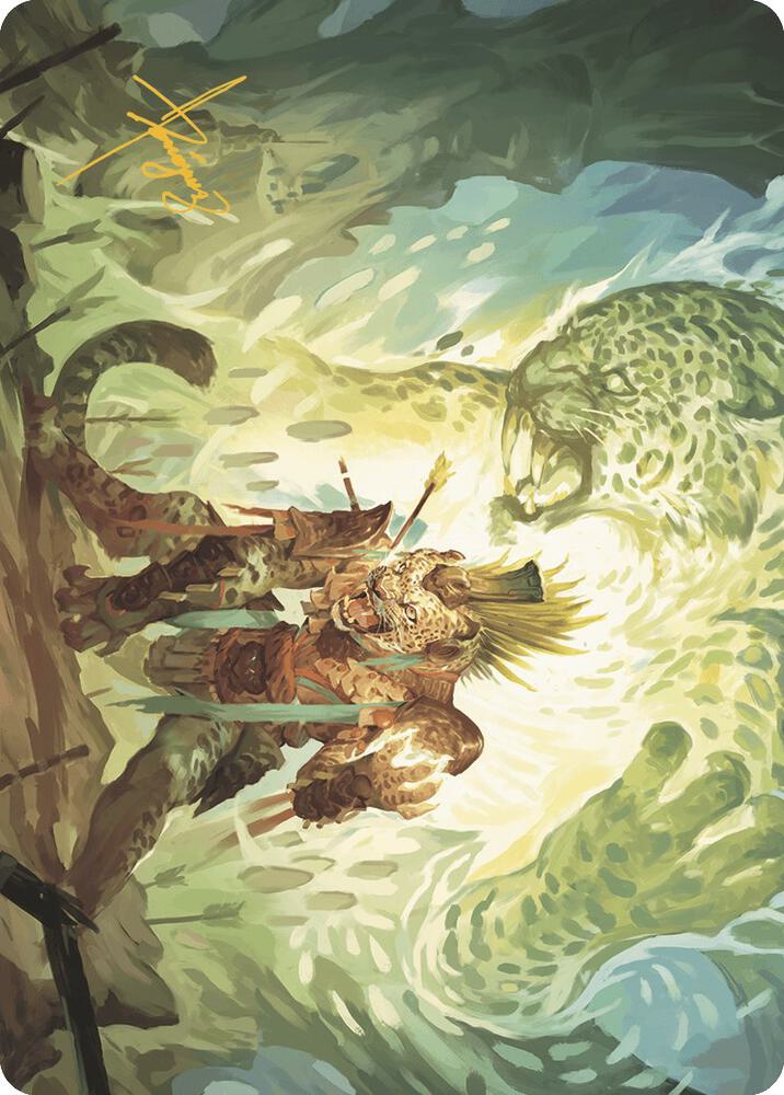 Might of the Ancestors Art Card Gold Stamped Signature 2 (Art Series: The Lost Caverns of Ixalan)  | Good Games Adelaide SA